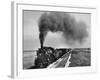 View of a Freight Train Crossing an Open Prairie-Thomas D^ Mcavoy-Framed Photographic Print