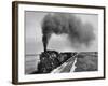 View of a Freight Train Crossing an Open Prairie-Thomas D^ Mcavoy-Framed Photographic Print