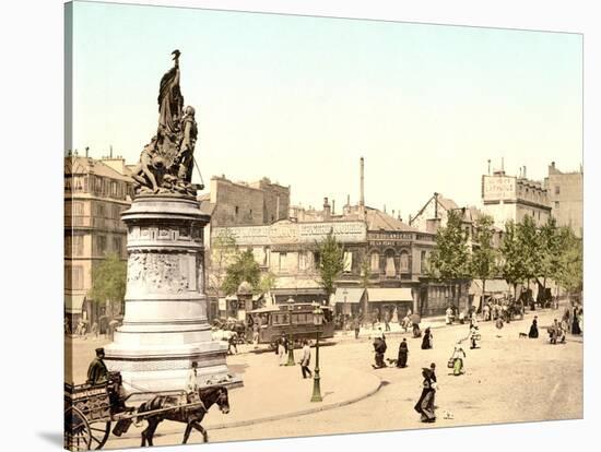 View of a French City-null-Stretched Canvas