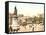 View of a French City-null-Framed Stretched Canvas