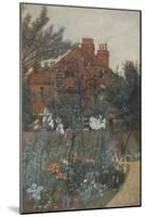 View of a Garden in Bedford Park, 1885-Frederick Hamilton Jackson-Mounted Giclee Print