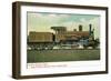 View of a German Express Engine Going from France to Russia-Lantern Press-Framed Art Print