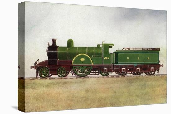 View of a Great Northern Railway Express Passenger Engine-Lantern Press-Stretched Canvas