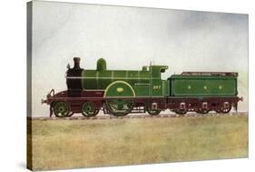 View of a Great Northern Railway Express Passenger Engine-Lantern Press-Stretched Canvas