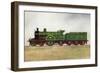 View of a Great Northern Railway Express Passenger Engine-Lantern Press-Framed Art Print