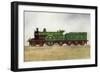 View of a Great Northern Railway Express Passenger Engine-Lantern Press-Framed Art Print