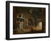 View of a Hall of the Museum of French Monuments, after 1798-Hubert Robert-Framed Giclee Print