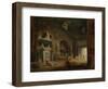 View of a Hall of the Museum of French Monuments, after 1798-Hubert Robert-Framed Giclee Print