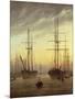 View of a Harbour, 1815-16-Caspar David Friedrich-Mounted Giclee Print