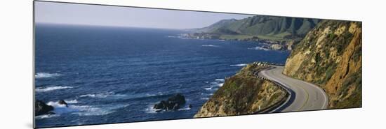 View of a Highway, California State Route 1, Big Sur, California, USA-null-Mounted Photographic Print