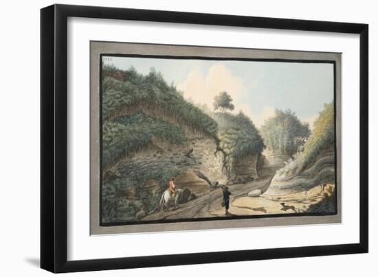 View of a Hollow Road Leading from the Grotto of Pausilipo to Pianura-Pietro Fabris-Framed Giclee Print