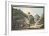 View of a Hollow Road Leading from the Grotto of Pausilipo to Pianura-Pietro Fabris-Framed Giclee Print
