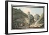 View of a Hollow Road Leading from the Grotto of Pausilipo to Pianura-Pietro Fabris-Framed Giclee Print