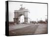 View of a Horsedrawn Carriage at an Entrance to Prospect Park, Brooklyn, 1903-Byron Company-Stretched Canvas