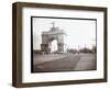 View of a Horsedrawn Carriage at an Entrance to Prospect Park, Brooklyn, 1903-Byron Company-Framed Giclee Print