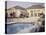 View of a House from the Pool Area-null-Stretched Canvas