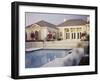 View of a House from the Pool Area-null-Framed Photographic Print