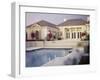 View of a House from the Pool Area-null-Framed Photographic Print