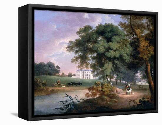 View of a House in Ireland-William Ashford-Framed Stretched Canvas