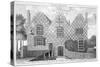 View of a House in Wells Street, Hackney, London, C1800-null-Stretched Canvas