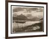 View of a Lake and a Boat During the Construction of the Panama Canal, 1912 or 1913-Byron Company-Framed Giclee Print