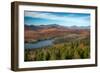 View of a lake from Goodnow Mountain, Adirondack Mountains State Park, New York State, USA-null-Framed Photographic Print