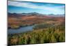 View of a lake from Goodnow Mountain, Adirondack Mountains State Park, New York State, USA-null-Mounted Photographic Print