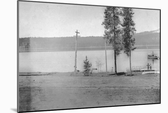 View of a Lake - McCall, ID-Lantern Press-Mounted Art Print