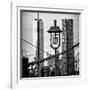 View of a Lamppost on the Brooklyn Bridge with One World Trade Center-Philippe Hugonnard-Framed Photographic Print