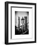 View of a Lamppost on the Brooklyn Bridge with One World Trade Center-Philippe Hugonnard-Framed Art Print