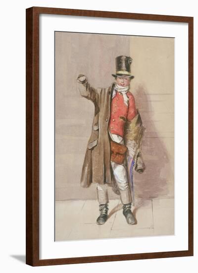 View of a Letter Carrier, 1866-null-Framed Giclee Print