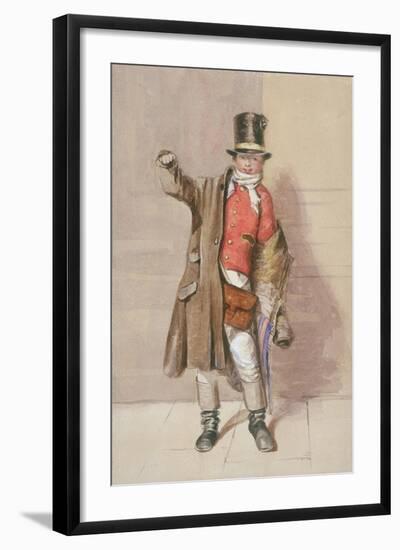 View of a Letter Carrier, 1866-null-Framed Giclee Print
