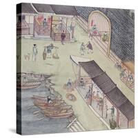 View of a Market in China-null-Stretched Canvas