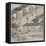 View of a Market in China-null-Framed Stretched Canvas