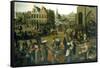 View of a Market Place, C1570-1603-Hendrick van Steenwijck-Framed Stretched Canvas