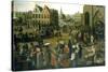 View of a Market Place, C1570-1603-Hendrick van Steenwijck-Stretched Canvas