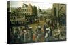 View of a Market Place, C1570-1603-Hendrick van Steenwijck-Stretched Canvas