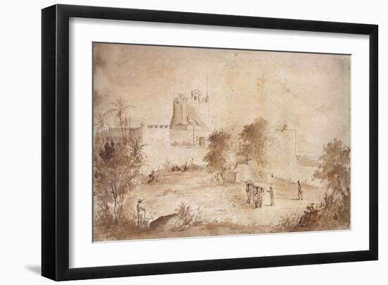 View of a Military Fortress-Camille Pissarro-Framed Giclee Print