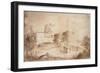 View of a Military Fortress-Camille Pissarro-Framed Giclee Print