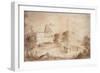 View of a Military Fortress-Camille Pissarro-Framed Giclee Print