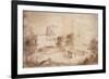 View of a Military Fortress-Camille Pissarro-Framed Giclee Print