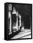 View of a Monk Walking the Grounds of a Church in Milan-Carl Mydans-Framed Stretched Canvas