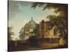 View of a Mosque at Mounheer (Maner)-William Hodges-Stretched Canvas
