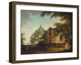 View of a Mosque at Mounheer (Maner)-William Hodges-Framed Giclee Print