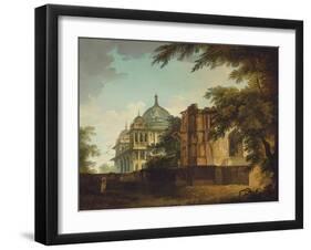 View of a Mosque at Mounheer (Maner)-William Hodges-Framed Giclee Print