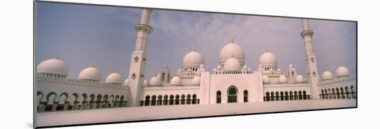 View of a Mosque, Sheikh Zayed Mosque, Abu Dhabi, United Arab Emirates-null-Mounted Photographic Print