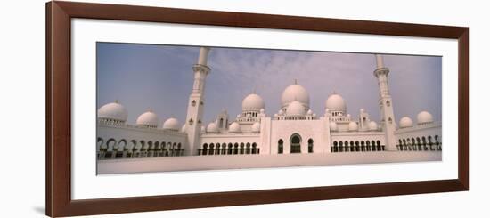 View of a Mosque, Sheikh Zayed Mosque, Abu Dhabi, United Arab Emirates-null-Framed Photographic Print