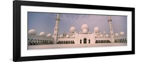 View of a Mosque, Sheikh Zayed Mosque, Abu Dhabi, United Arab Emirates-null-Framed Photographic Print