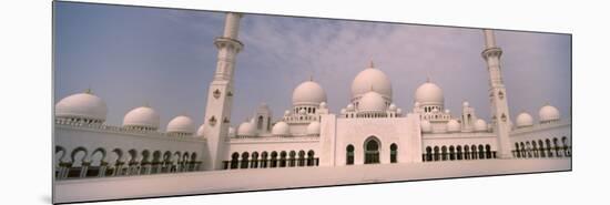 View of a Mosque, Sheikh Zayed Mosque, Abu Dhabi, United Arab Emirates-null-Mounted Photographic Print