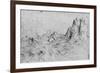 'View of a Mountain Range', c1480 (1945)-Leonardo Da Vinci-Framed Giclee Print